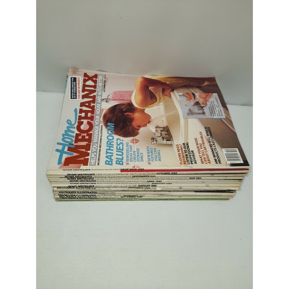 Lot of 15 Home Mechanix 1983 - 1985 Magazine build Construction Remodeling - Picture 3 of 12